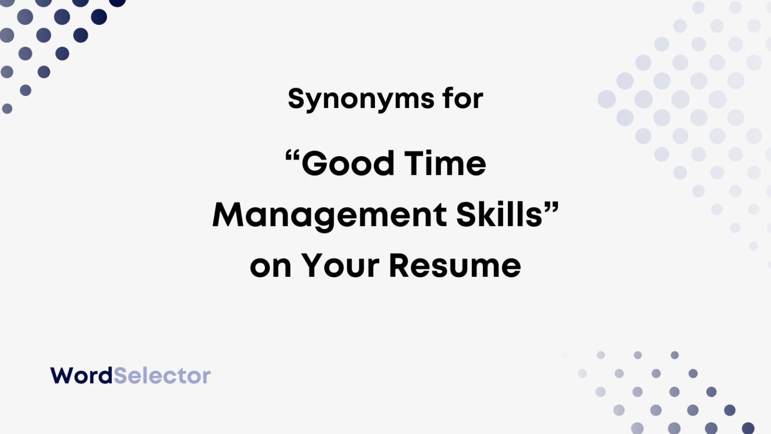 Good Time Management Skills Synonym Resume 1536x864 