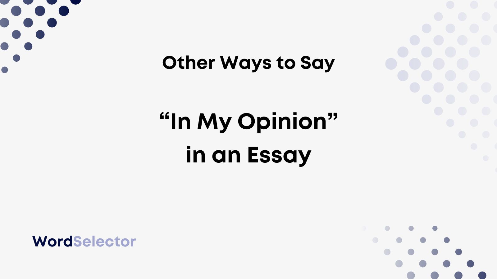 opinion synonym for essay