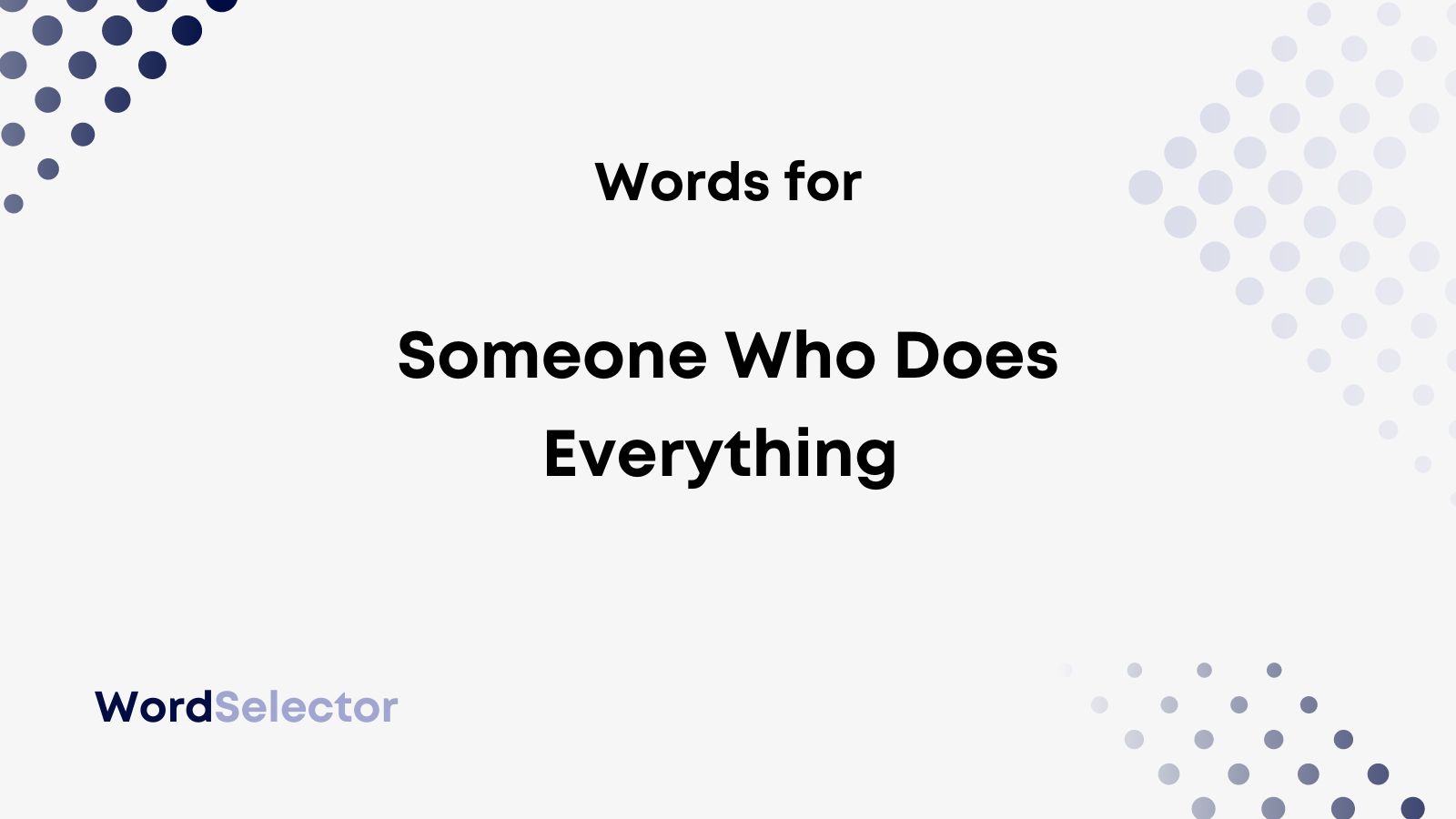 16 Good Job Titles For Someone Who Does Everything WordSelector