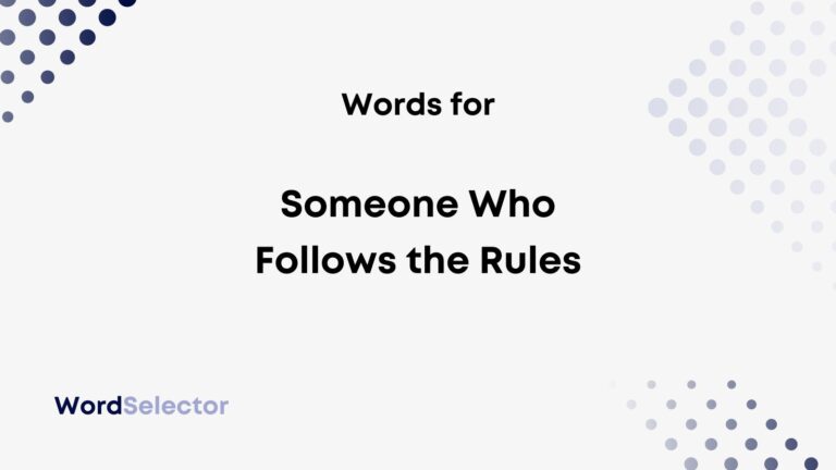 22-words-for-someone-who-follows-the-rules-wordselector