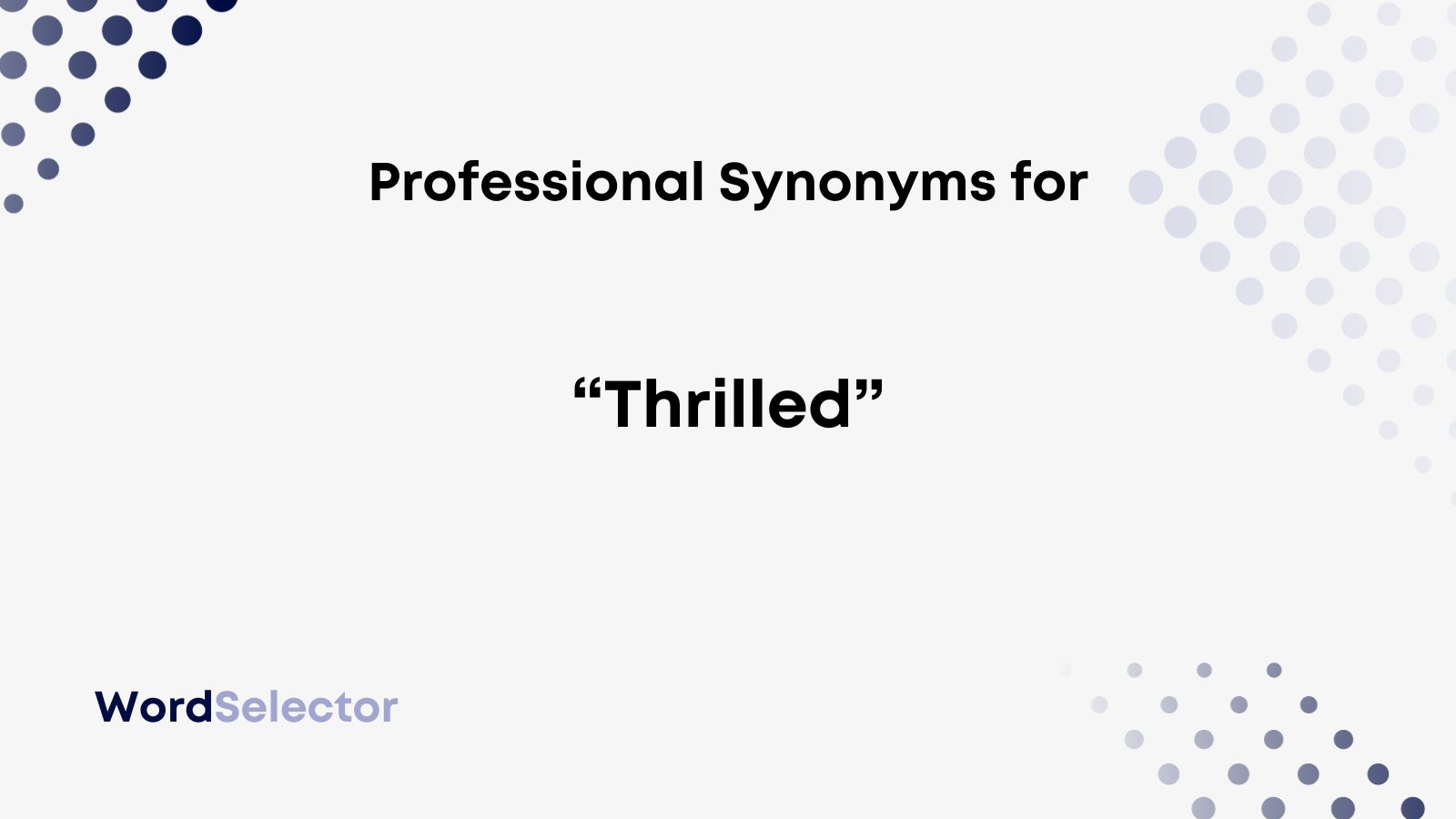 thrilled synonym cover letter