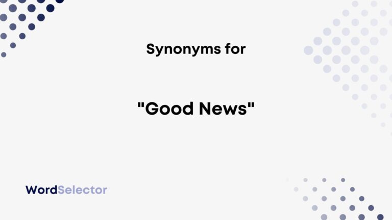 thank you for the great news synonym